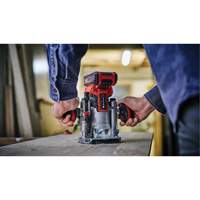 Professional Cordless Compact Router with Fixed Base & Plunge Base (Tool Only) Par Equipment