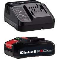 Ensemble de d&eacute;part de batterie et chargeur PXC, Lithium-ion, 18 V, 2,5 Ah Par Equipment
