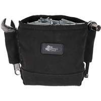 Phantom Collection Nut & Bolt Bag with 2 Sleeves, Canvas, 3 Pockets, Black Par Equipment