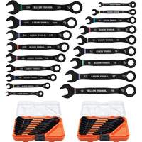 Wrench Set, Ratcheting Combination, 18 Pieces, Imperial and Metric Par Equipment