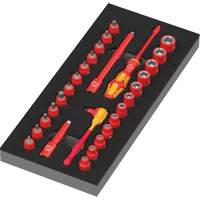 Foam Insert 8007 A VDE Zyklop VDE Ratchet Set 1, 1000 V, 30 Pcs Par Equipment
