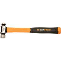Ball Pein Hammer, 8 oz. Head Weight, Plain/Polished Face, Fibreglass Handle Par Equipment