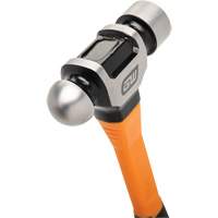 Ball Pein Hammer, 32 oz. Head Weight, Plain/Polished Face, Fibreglass Handle Par Equipment