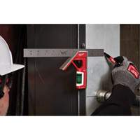 Magnetic Combination Square, 12" L, Stainless Steel, Plain Par Equipment