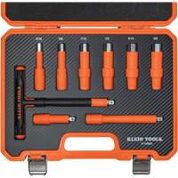 Insulated T-Handle & Hex Bit Set with Case, 1000 V, 9 Pcs Par Equipment