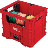 Bac distributeur de fils XL PACKOUT, 15-3/4" x 18-5/8" x 15", Noir/Rouge Par Equipment