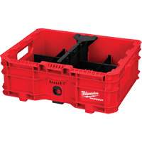 Bac &agrave; profil bas PACKOUT, 15" x 18-5/8" x 6-5/8", Noir/Rouge Par Equipment