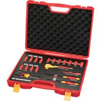 3/8" Drive VDE Insulated Tool Set, 1000 V, 20 Pcs Par Equipment