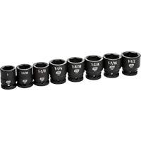 Jeu de douilles SAE &agrave; 6 pans, 8 Mcx, Chocs, Prise de 3/4" Par Equipment