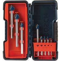 Glass & Tile Drill Bit Set, 8 Pieces, Carbide Par Equipment