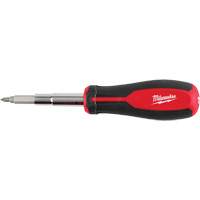11-in-1 Magnetic 1/4" & 3/8" Drive Multi-Bit Screwdriver, 8" L, Cushion Grip Handle Par Equipment