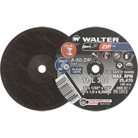 Zip Cut-Off Wheel, 3" x 1/32", 1/4" Arbor, Type 1, Aluminum Oxide, 25470 RPM Par Equipment