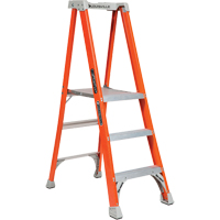 Industrial Heavy-Duty Pro Platform Stepladders (FXP1700 Series), 3', 300 lbs. Cap. Par Equipment