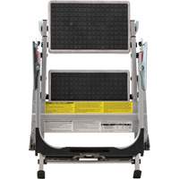 Tilt & Roll Step Stool Ladder, 2 Steps, 23" x 21" x 34.50" High Par Equipment