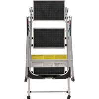Tilt & Roll Step Stool Ladder, 3 Steps, 34" x 22" x 50.75" High Par Equipment