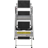 Tilt & Roll Step Stool Ladder, 4 Steps, 44.25" x 22.13" x 59" High Par Equipment