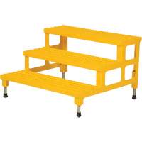 Adjustable Step-Mate Stand, 3 Step(s), 36-3/16" W x 33-7/8" L x 22-1/4" H, 500 lbs. Capacity VD448 | Par Equipment