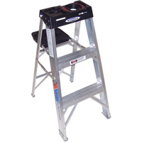 Step Ladder, 3', Aluminum, 300 lbs. Capacity, Type 1A VD557 | Par Equipment