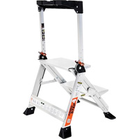 Jumbo Step Ladder, 1.5', Aluminum, 375 lbs. Capacity, Type 1AA Par Equipment