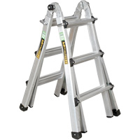 Telescoping Multi-Position Ladder, 2.916' - 9.75', Aluminum, 300 lbs., CSA Grade 1A VD689 | Par Equipment