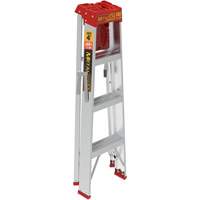 Step Ladder with Paint Tray, 4', Aluminum, 200 lbs. Capacity, Type 3 Par Equipment