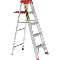 Step Ladder with Paint Tray, 5', Aluminum, 200 lbs. Capacity, Type 3 Par Equipment