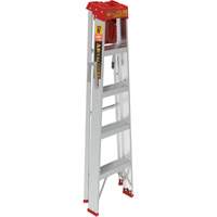 Step Ladder with Paint Tray, 5', Aluminum, 200 lbs. Capacity, Type 3 Par Equipment