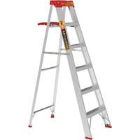 Step Ladder with Paint Tray, 6', Aluminum, 200 lbs. Capacity, Type 3 Par Equipment