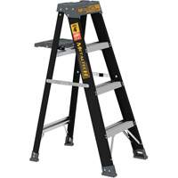 Step Ladder with Paint Tray, 4', Fibreglass, 250 lbs. Capacity, Type 1 Par Equipment