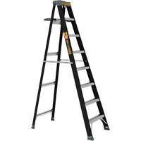 Step Ladder with Paint Tray, 8', Fibreglass, 250 lbs. Capacity, Type 1 Par Equipment