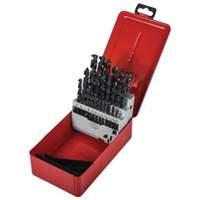 Jeu de forets courts, 29 morceaux, Acier rapide Par Equipment