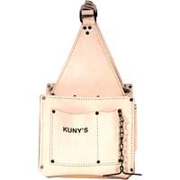 Porte-outils pour &eacute;lectricien et travaux d'entretien, Cuir, 17 pochettes, Beige Par Equipment