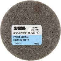Standard Abrasives Unitized Wheel, 3" x 1/4", 1/4" Arbor, Fine Grit, Aluminum Oxide Par Equipment