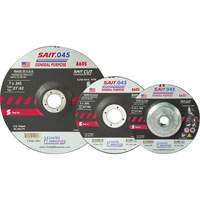 Sait™ Cutting Wheel, 5" x 0.045", 7/8" Arbor, Type 27, Aluminum Oxide, 12200 RPM VU946 | Par Equipment