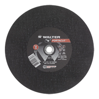 Meule &agrave; tronçonner rapide en acier inoxydable Portacut, 14" x 1/8", Arbre de 7/8", Type 1, Oxyde d'aluminium, 5400 Tr/min Par Equipment