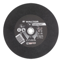 Meule &agrave; tronçonner rapide en acier inoxydable Portacut, 12" x 1/8", Arbre de 3/4", Type 1, Carbure de silicium, 6300 Tr/min Par Equipment