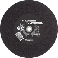 Meule &agrave; tronçonner rapide en acier inoxydable Portacut, 14" x 1/8", Arbre de 1", Type 1, Carbure de silicium, 5400 Tr/min Par Equipment