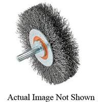 Mounted Crimped Wire Wheel, 3" Dia., 0.0118" Fill VV745 | Par Equipment
