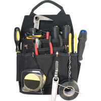 Professional Electrician's Pouches, Multiple Tool Holder, Polyester, 11 Pockets Par Equipment