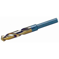 1/2" Reduced Round Shank Split Point Drill Bit, 14.68 mm, Cobalt, 3-1/8" Flute, 118° Point WU026 | Par Equipment