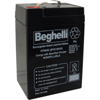 Sealed Lead Acid Batteries, 6 V, 5 Ah Par Equipment