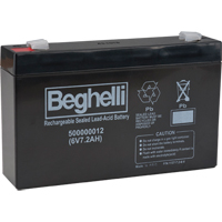 Sealed Lead Acid Batteries, 6 V, 7.2 Ah Par Equipment