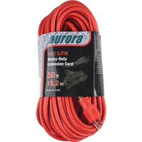 Vinyl Extension Cord, Outdoor, SJTW, 14/3 AWG, 15 A, 3 Outlet(s), 50' Par Equipment