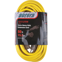 Outdoor Vinyl Extension Cord with Light Indicator, SJTOW, 12/3 AWG, 15 A, 50' XC495 | Par Equipment