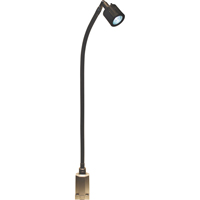 Lampe &agrave; col-de-cygne &agrave; flux &eacute;lev&eacute; de la s&eacute;rie LS, 5 W, DEL, Col 27", Noir Par Equipment