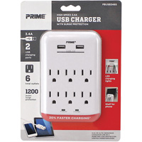 Chargeur USB Prime avec protection contre la surtension Par Equipment