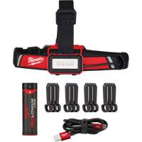 Lampe frontale USB &agrave; profil bas, DEL, 600 lumens, 2 hres de fonctionnement, piles Rechargeable Par Equipment
