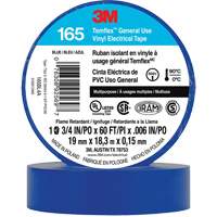 Temflex™ General Use Vinyl Electrical Tape 165, 19 mm (3/4") x 18 M (60'), Blue, 6 mils XI862 | Par Equipment