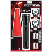 Ensemble de lampes de poche de s&eacute;curit&eacute;, DEL, 487 lumens, Piles D Par Equipment