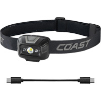 FL20R Dual Colour Wide Angle Flood Headlamp, LED, 520 Lumens, 2.5 Hrs. Run Time, Rechargeable Batteries Par Equipment
